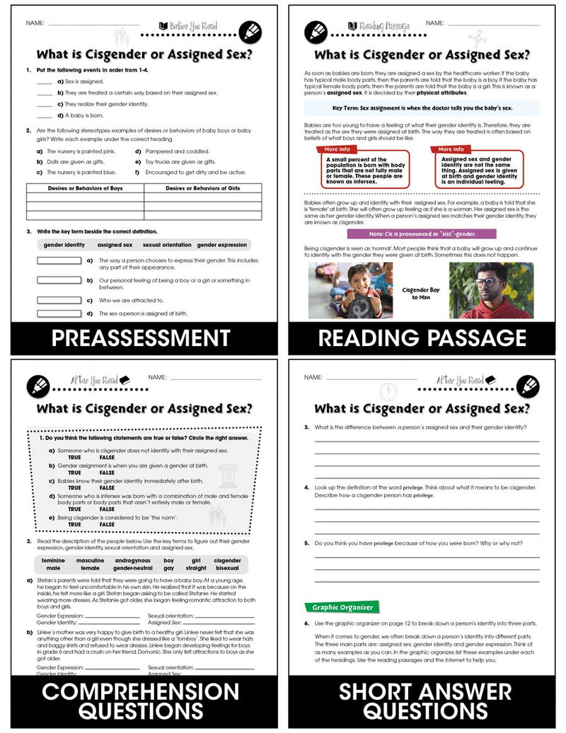 Gender: What is Cisgender or Assigned Sex? Gr. 6-Adult