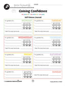 Coping with Stress: Self-Esteem Journal Graphic Organizer - WORKSHEET