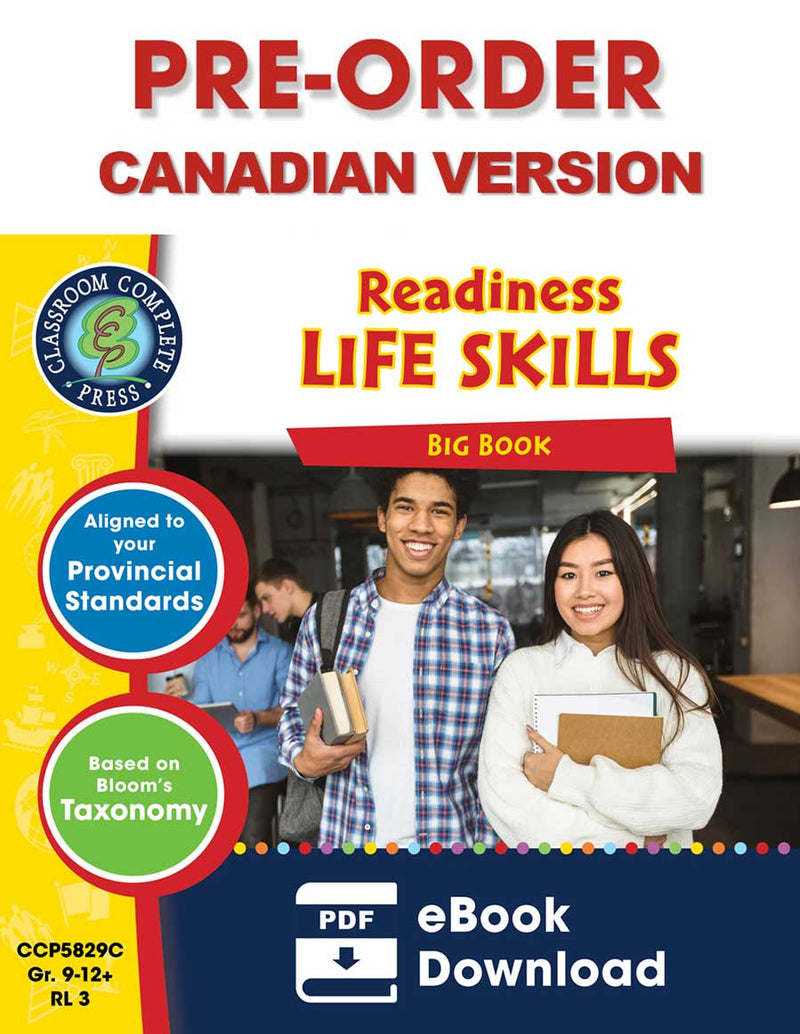 PRE-ORDER: Readiness Life Skills Big Book Gr. 9-12+ - Canadian Content