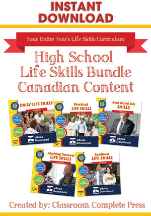 High School Life Skills Bundle - Canadian Content (NEW VERSION)