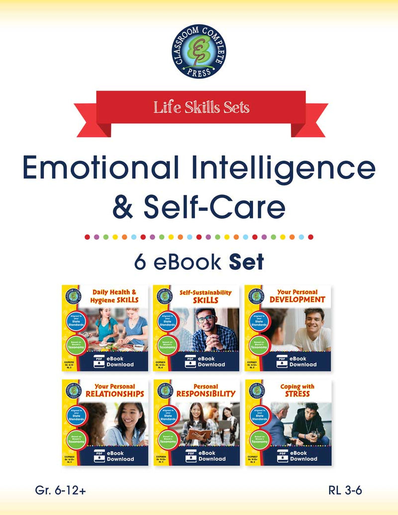 Emotional Intelligence & Self-Care Set Gr. 6-12+