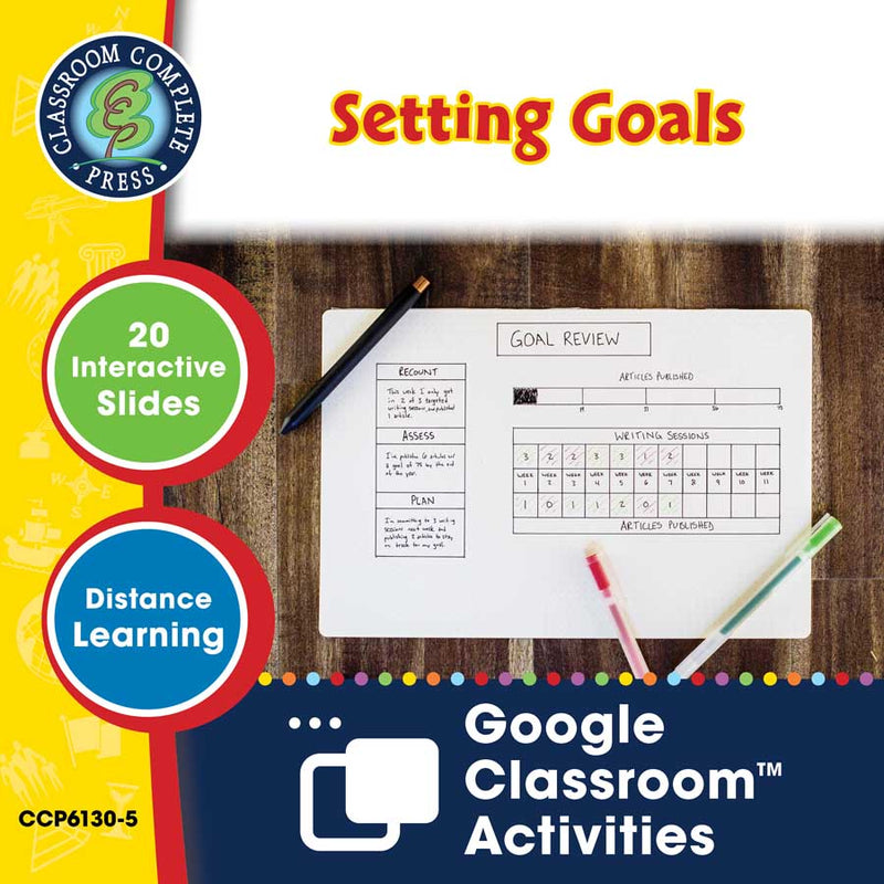 Applying Life Skills - Your Personal Life Plan: Setting Goals - Google Slides (SPED)