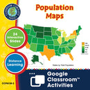 Mapping Skills with Google Earth Gr. 6-8: Population Maps - Google Slides