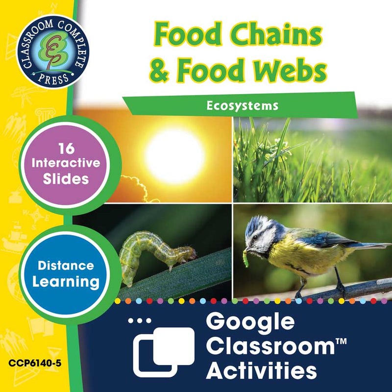Ecosystems: Food Chains & Food Webs - Google Slides