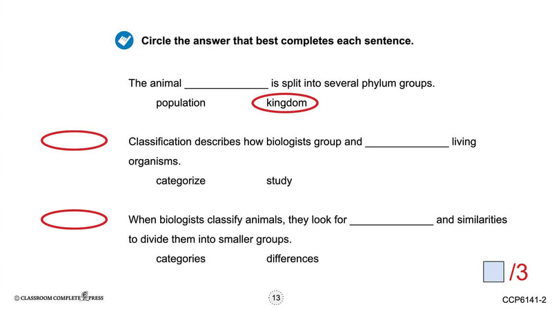 Classification & Adaptation: Formal Classification - Google Slides