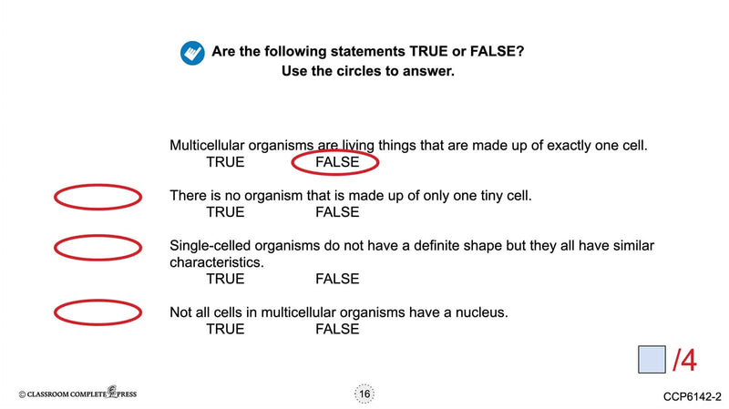 Cells: Single-Celled and Multicellular Organisms - Google Slides