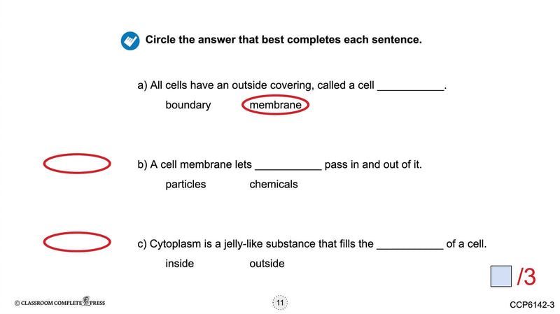 Cells: The Parts of a Cell - Google Slides