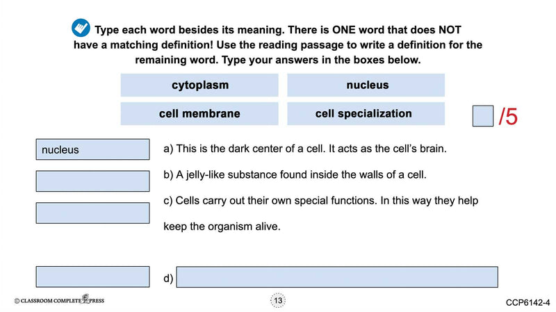 Cells: What Cells Do - Google Slides