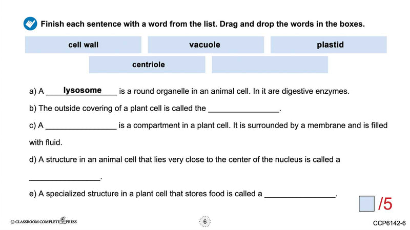 Cells: Plant and Animal Cells - Google Slides