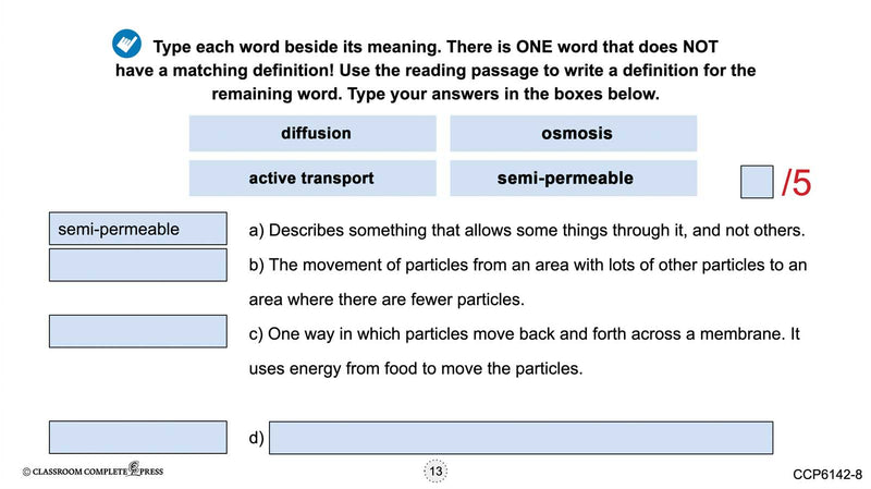 Cells: Diffusion and Osmosis - Google Slides