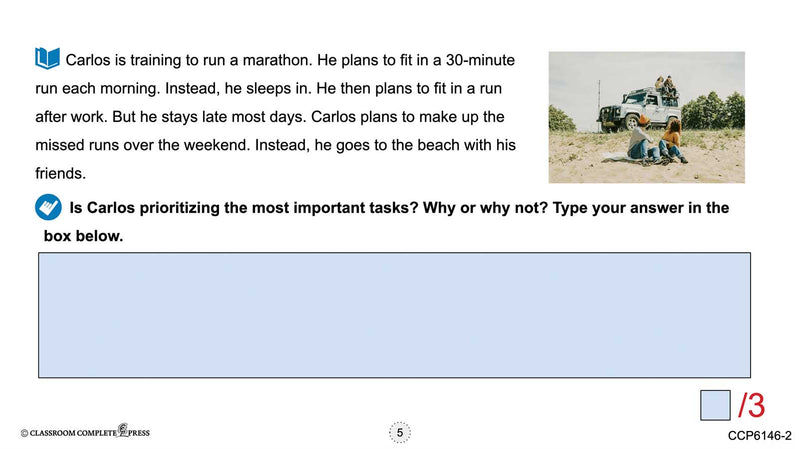 Readiness Life Skills - Managing Time: Prioritize the Most Important Tasks - Google Slides (SPED)