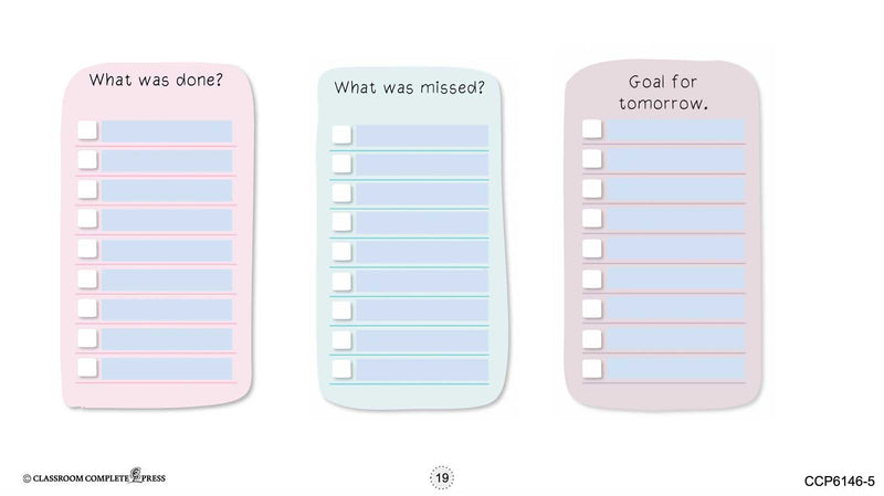 Readiness Life Skills - Managing Time: End-of-Day Planning - Google Slides (SPED)