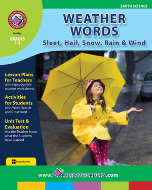 Weather Words: Sleet, Hail, Snow, Rain & Wind