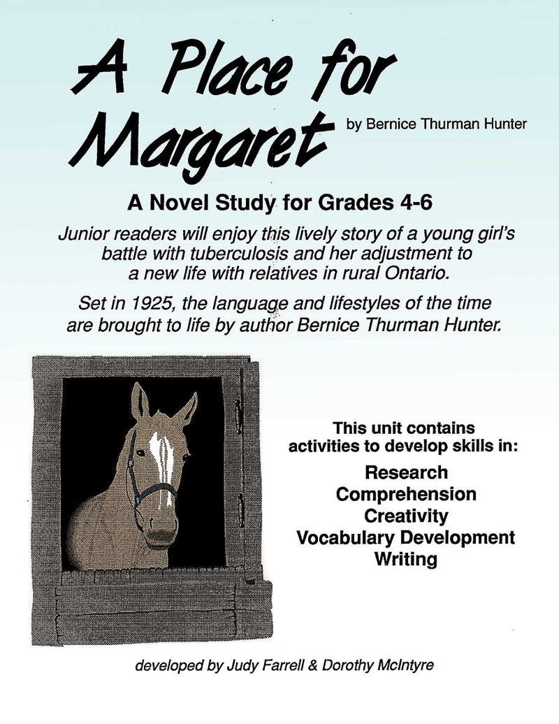 A PLACE FOR MARGARET (NOVEL STUDY)