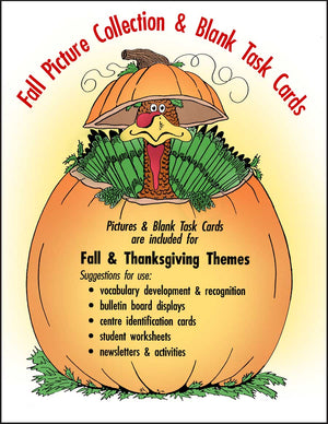 AUTUMN/THANKSGIVING (PICTURE & BLANK TASK CARDS)