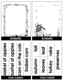 AUTUMN/THANKSGIVING (PICTURE & BLANK TASK CARDS)