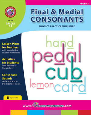 Final & Medial Consonants - Phonics Practice Simplified