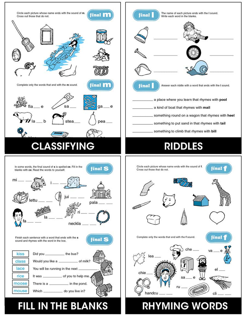 Final & Medial Consonants - Phonics Practice Simplified