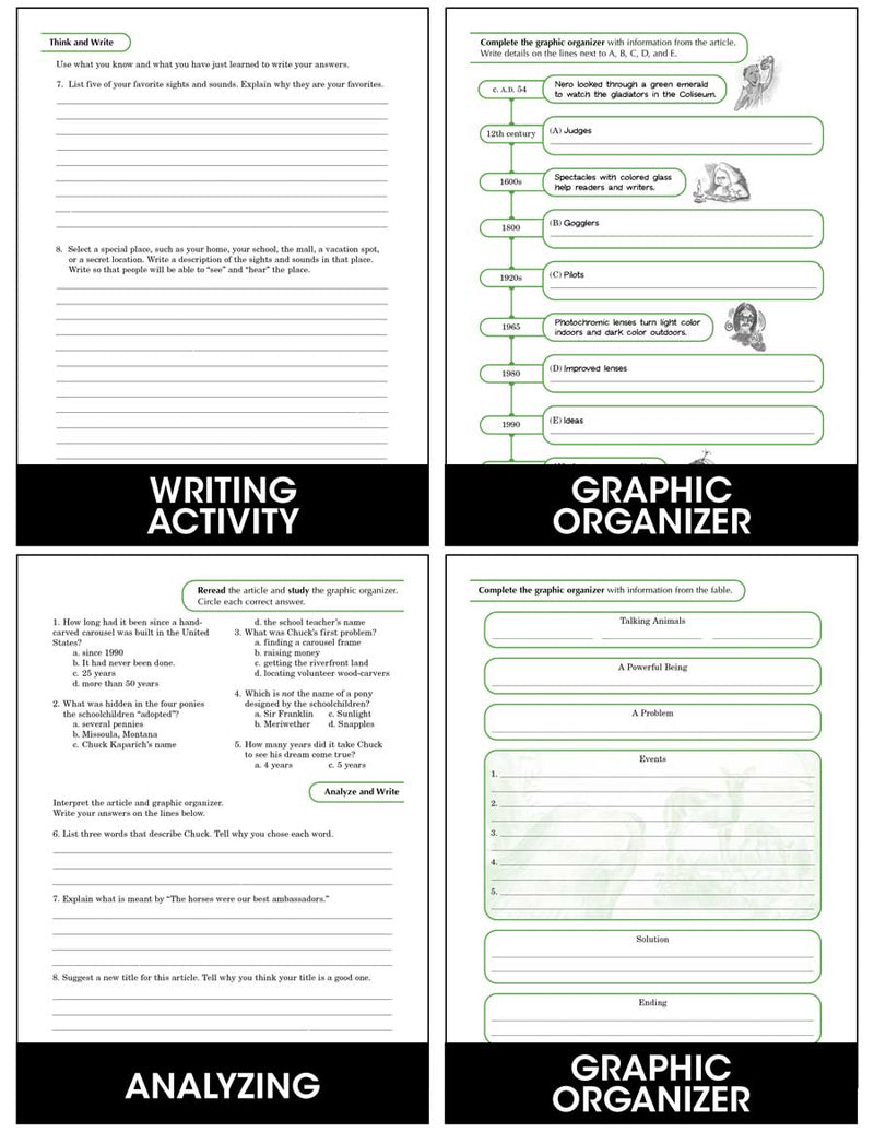 Graphic Organizers Simplified B - Reading, Writing & Thinking Skills