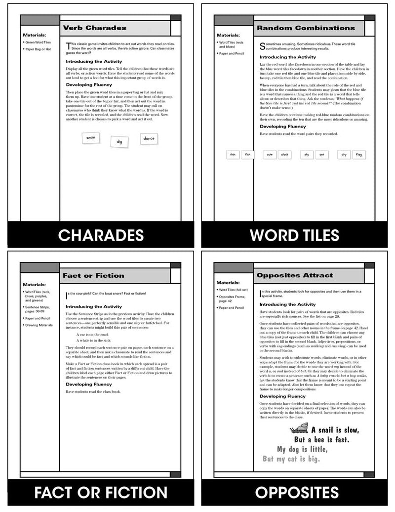 Learning with Word Tiles - A Guide to Hands-On Literacy