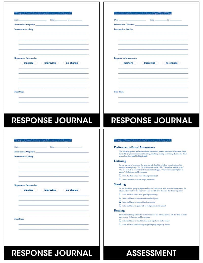 Message & Response Journals - For Family & Intervention