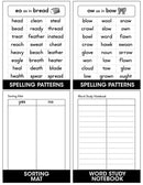 Sort and Say - Spelling Patterns