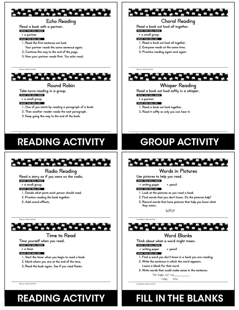 Primary Reading Prompts - Task Cards