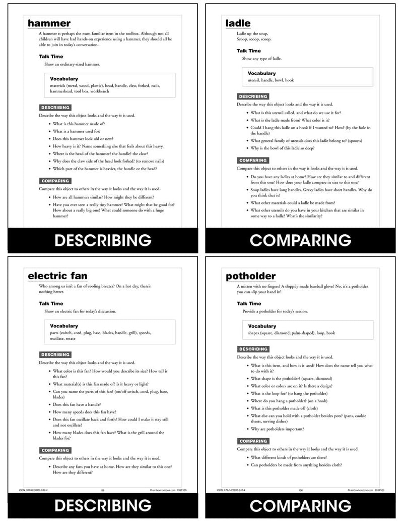 Building Language Skills - Describing, Comparing, Extending