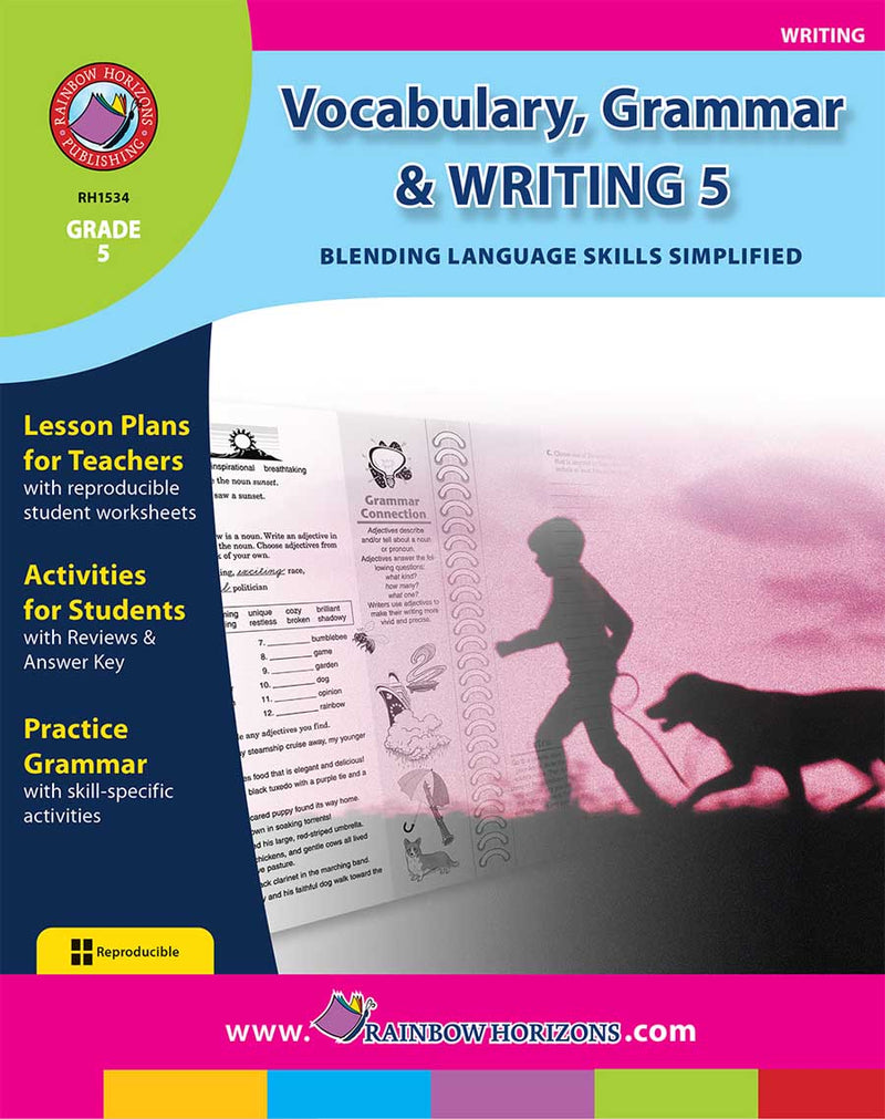 Vocabulary, Grammar & Writing 5 - Blending Language Skills Simplified