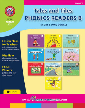 Tales and Tiles Phonics Readers B - Short & Long Vowels