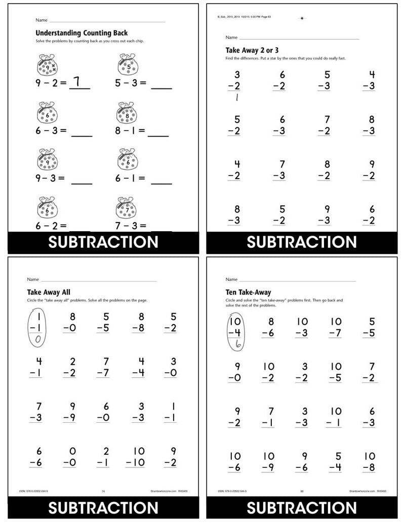 Fast Facts Set - Addition & Subtraction Big Book