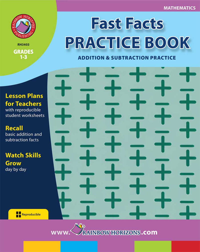 Fast Facts Practice Book - Addition & Subtraction Practice