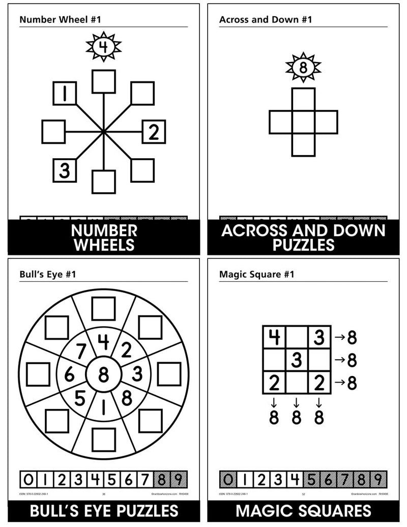 Math Puzzles - With Number Tiles