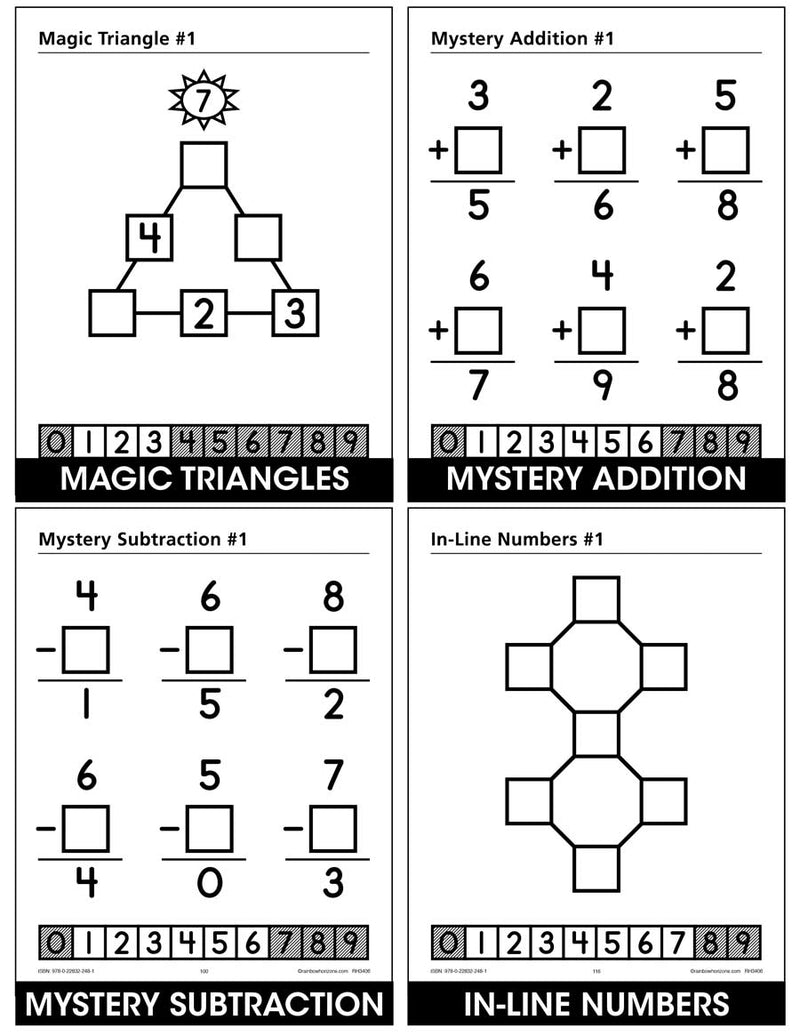 Math Puzzles - With Number Tiles