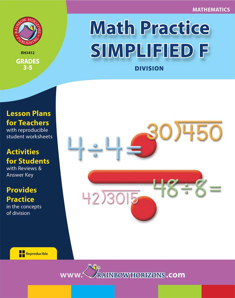 Math Practice Simplified F - Division