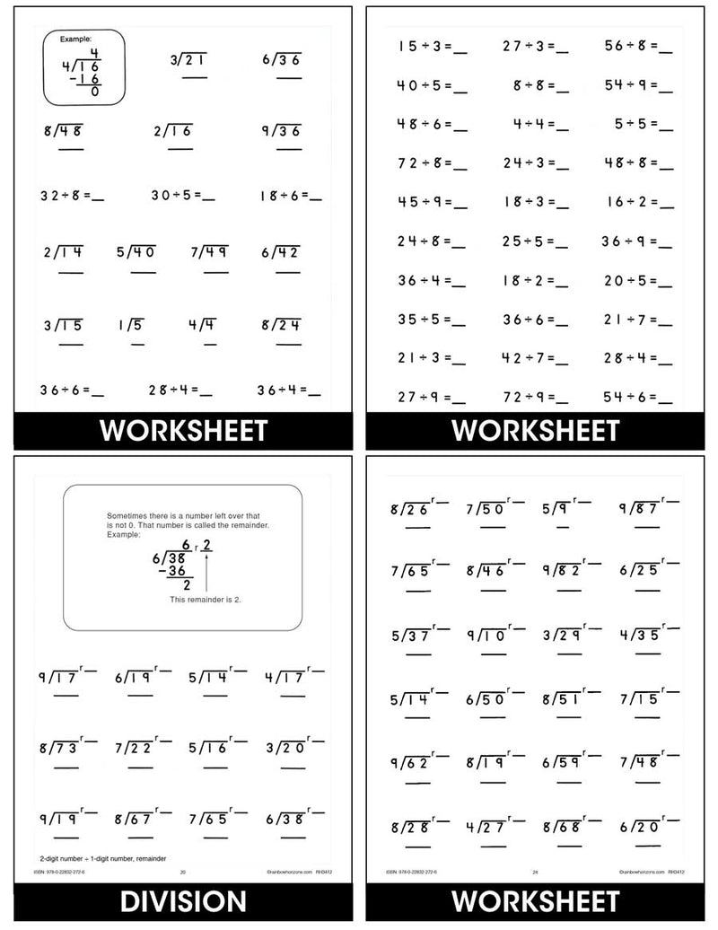 Math Practice Simplified F - Division