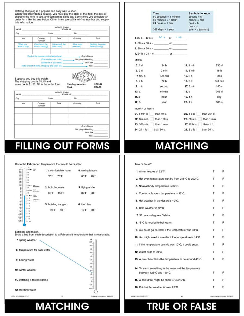 Math Practice Simplified I - Money & Measurement