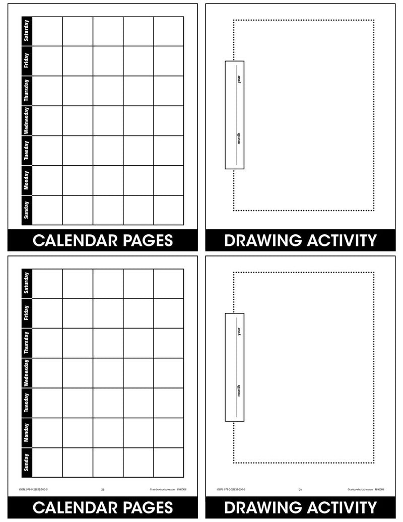 All About Me - Calendar & Self-Reflection