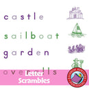 Letter Scrambles - Six-, Seven- and Eight-Letter Words