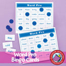 Word Pro Bingo Cards - High Frequency Words