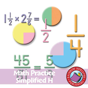 Math Practice Simplified H - Fractions