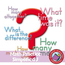 Math Practice Simplified J - Word Problems