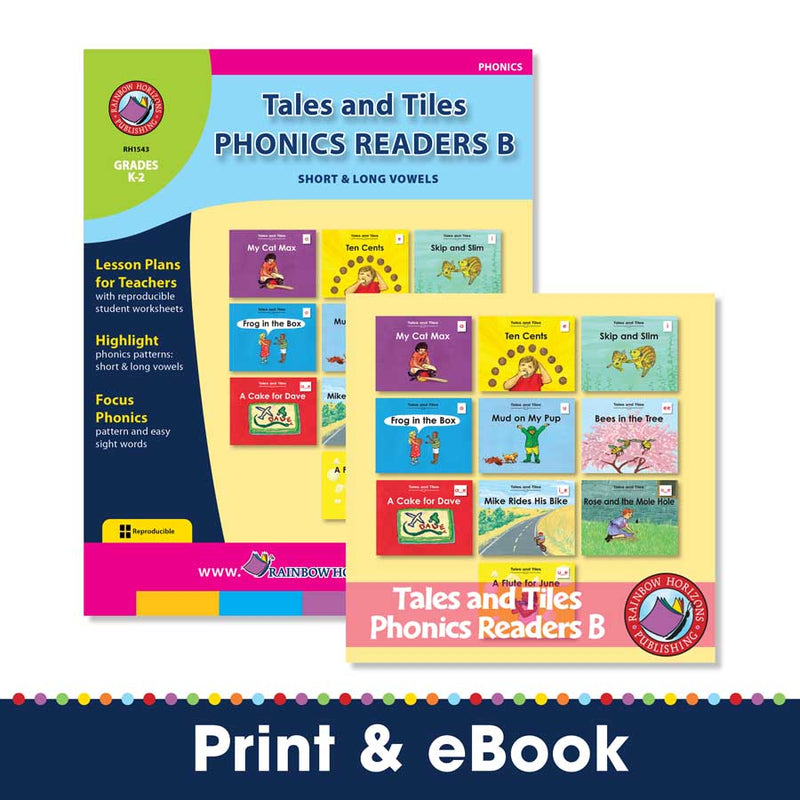 Tales and Tiles Phonics Readers B - Short & Long Vowels