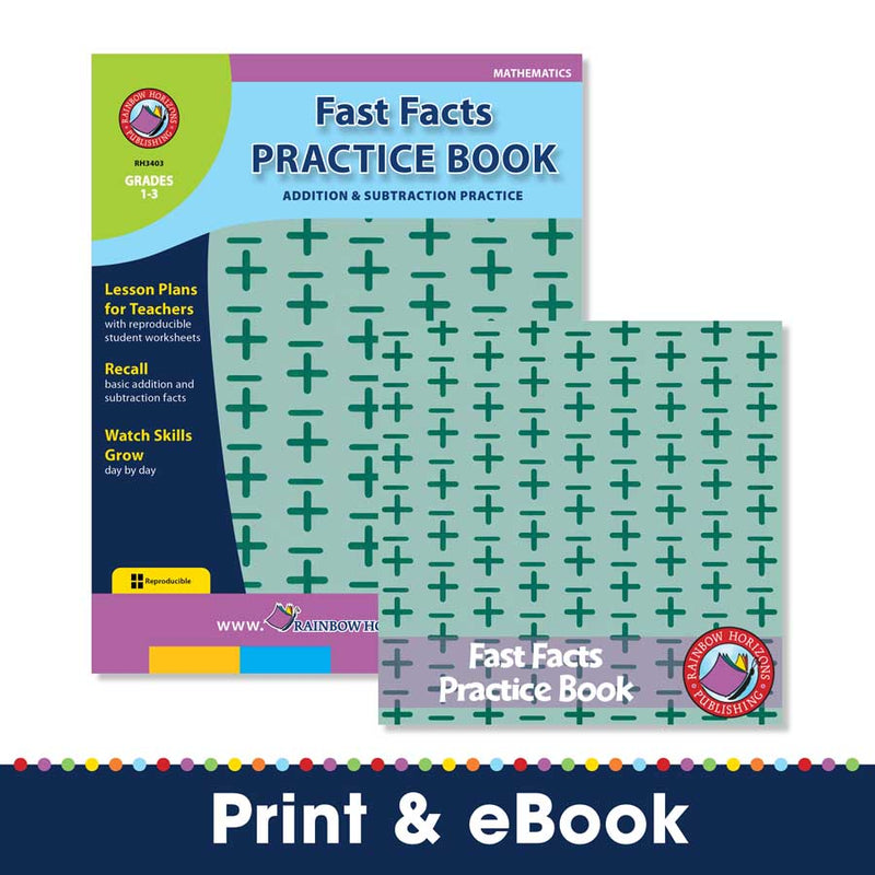 Fast Facts Practice Book - Addition & Subtraction Practice