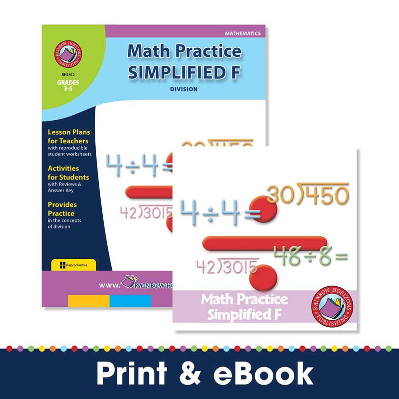 Math Practice Simplified F - Division