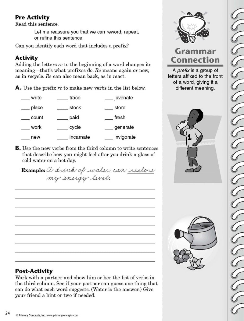 Blending Language Skills Simplified (Vocabulary, Grammar, and Writing, Book F, Grade 6)