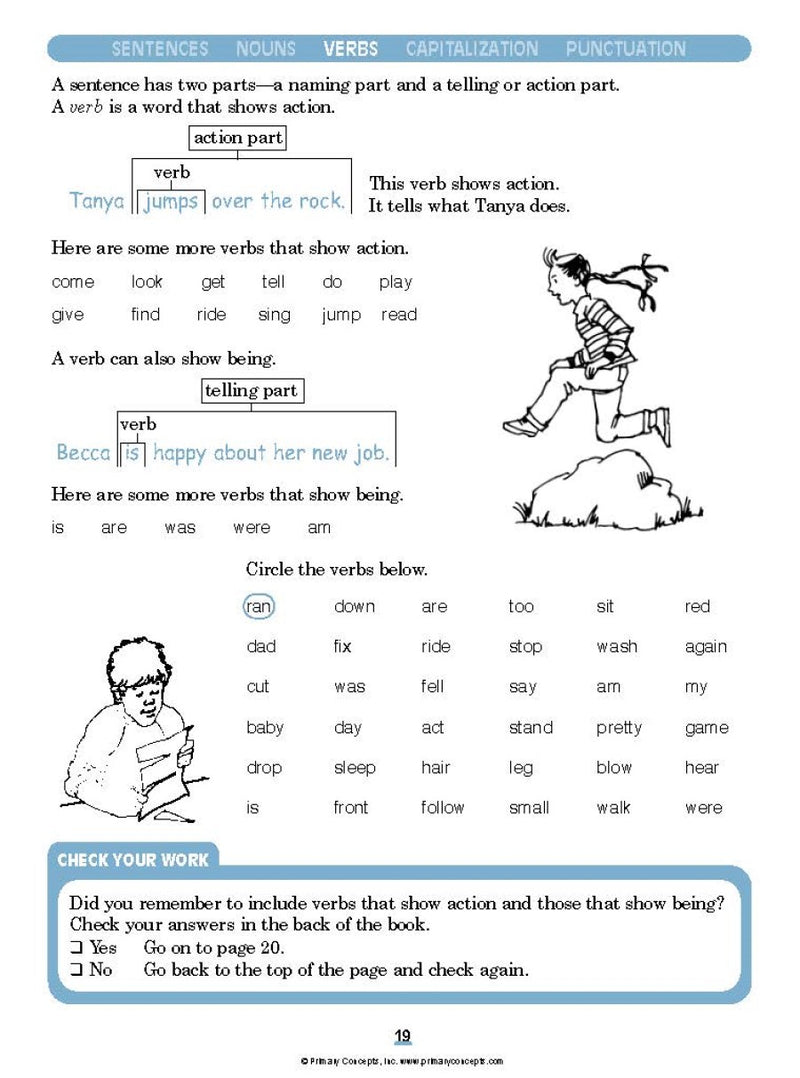 Grammar Practice Simplified: Guided Practice in Basic Skills (Book A, Grades 2-3)