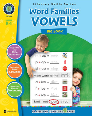 Word Families - Vowels Big Book