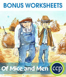 Of Mice and Men - BONUS WORKSHEETS