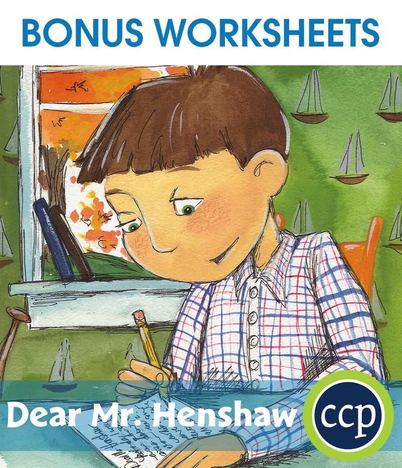 Dear Mr. Henshaw - BONUS WORKSHEETS
